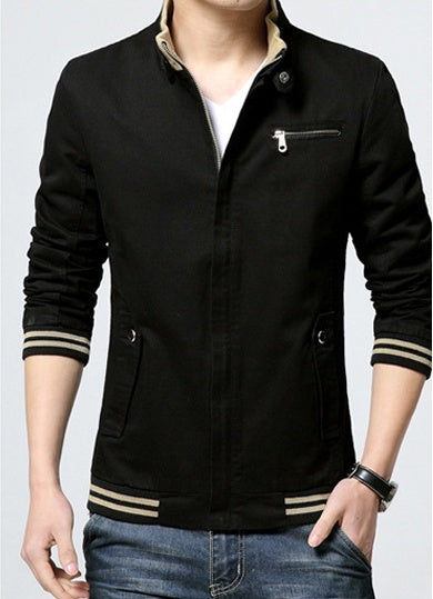 Herren Übergangsjacke aus reiner Baumwolle – Freizeitjacke für Frühling & Herbst