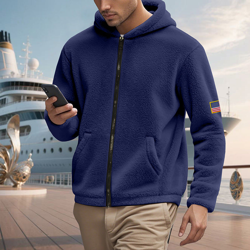 Herren Zipper Hoodie – Lockerer Bejirog Sweater mit Kapuze