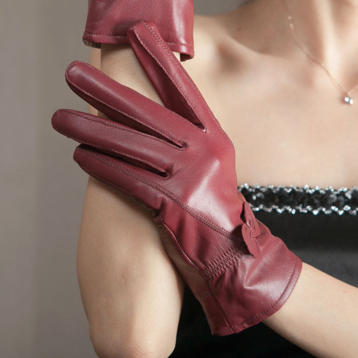 Schmetterlingshandschuhe im koreanischen Stil mit geteilten Fingern für Damen