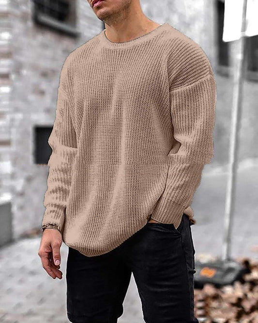 Herren Strickpullover – Locker geschnittenes Oberteil für Herbst und Winter