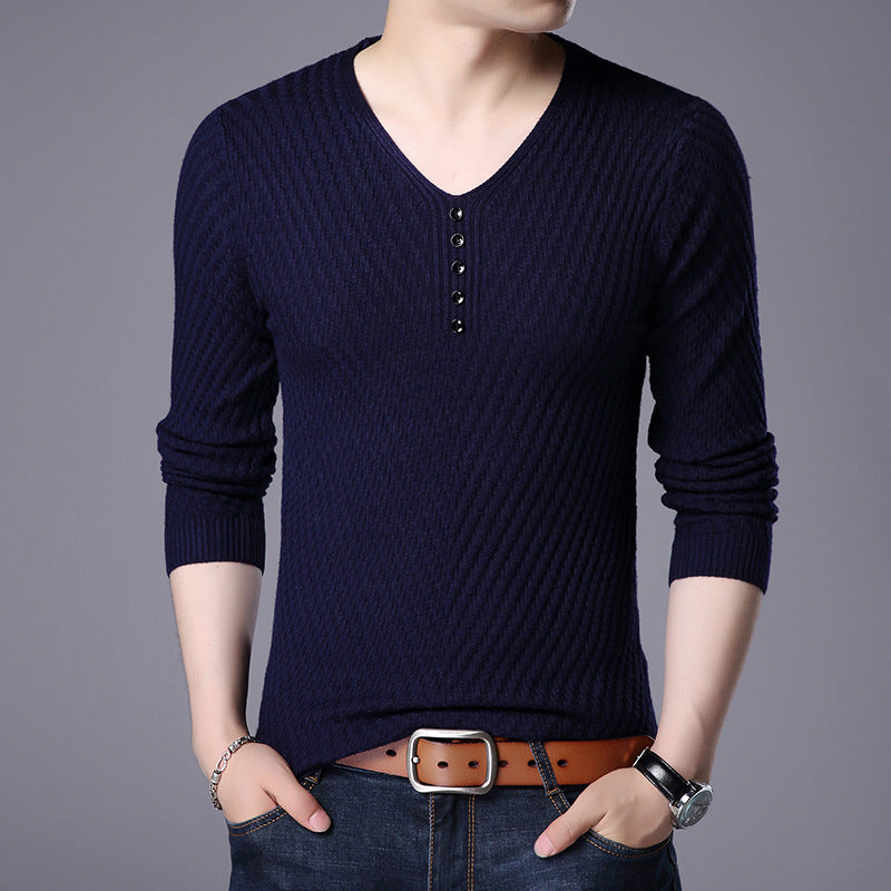 Trendy Spring And Autumn Casual V-neck Top