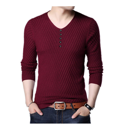 Trendy Spring And Autumn Casual V-neck Top