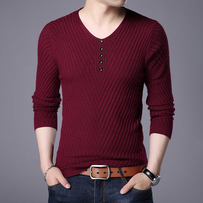 Trendy Spring And Autumn Casual V-neck Top