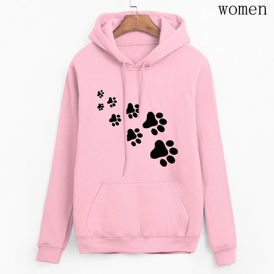Kawaii Katzenpfoten Print Damen Hoodie