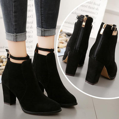 Martin-Stiefel mit hohen Absätzen für Damen