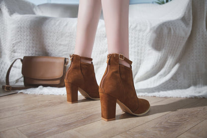 Martin-Stiefel mit hohen Absätzen für Damen