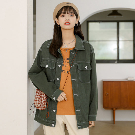 Casual Jacke Lose Alle Match Denim Jacke Frauen
