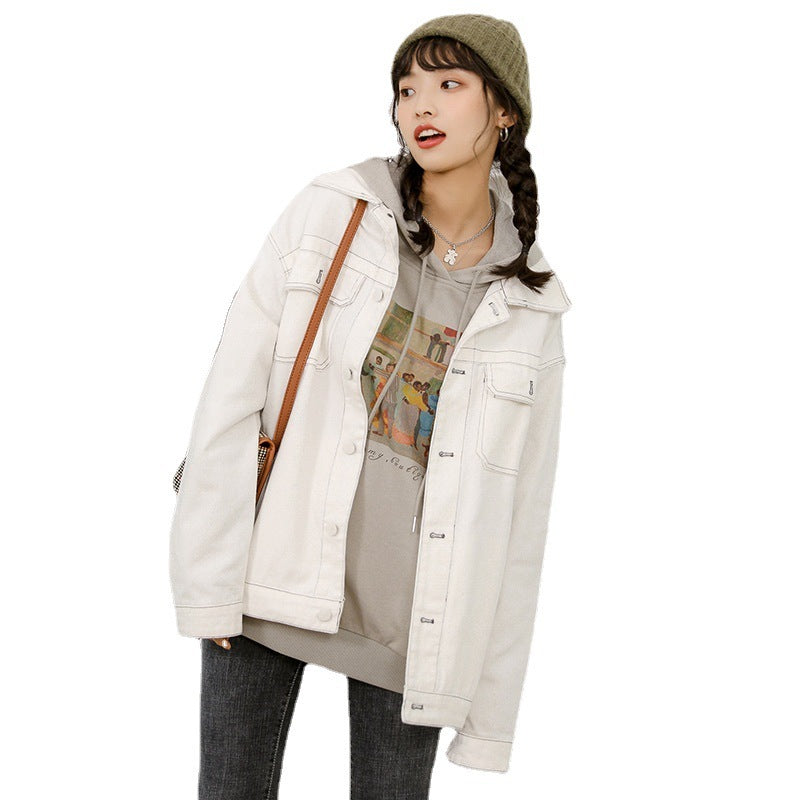 Casual Jacke Lose Alle Match Denim Jacke Frauen
