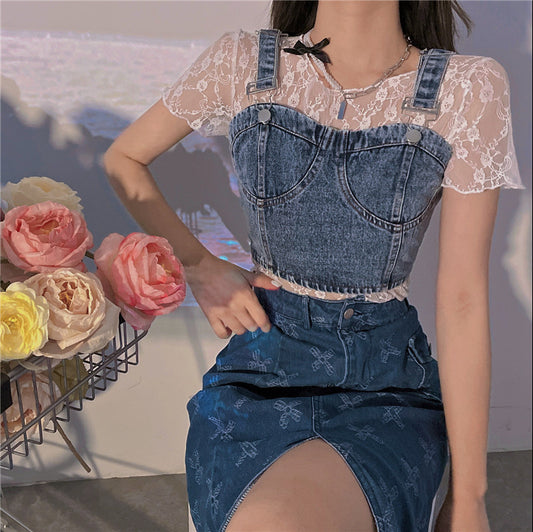 Chiffonhemd Damen tragen weiße Kurzarmbluse, Sommer-Design-Sinn, Sommer-Dünnschnitt, neuer Basis-Trend für Damen