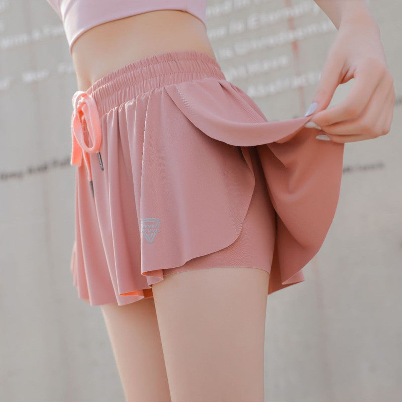 Damen Sportshorts Neuer blendfreier Fake-Rock