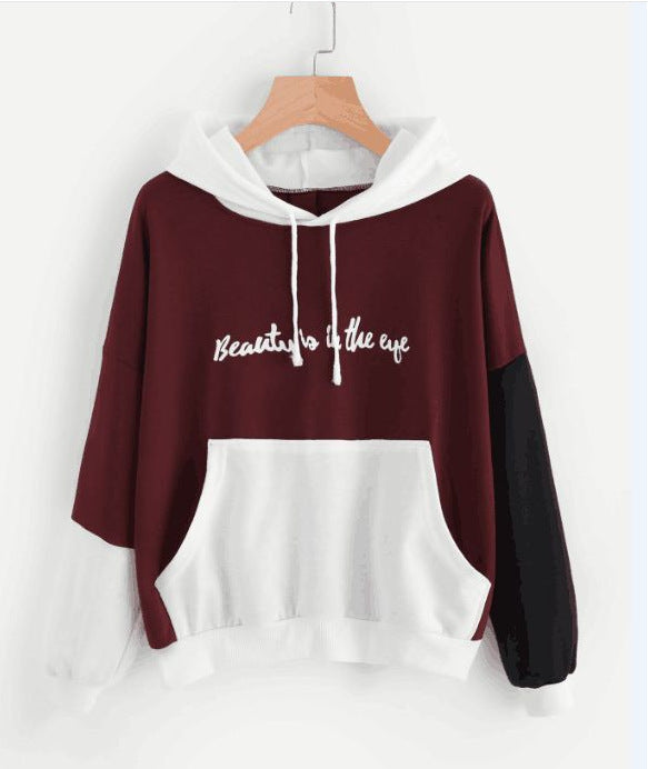 Explosiver Farblich passender Kapuzenpullover Damen