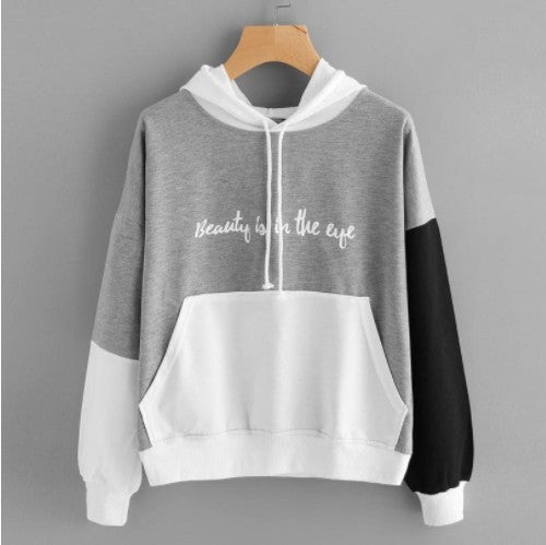 Explosiver Farblich passender Kapuzenpullover Damen