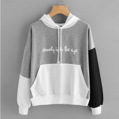 Explosiver Farblich passender Kapuzenpullover Damen