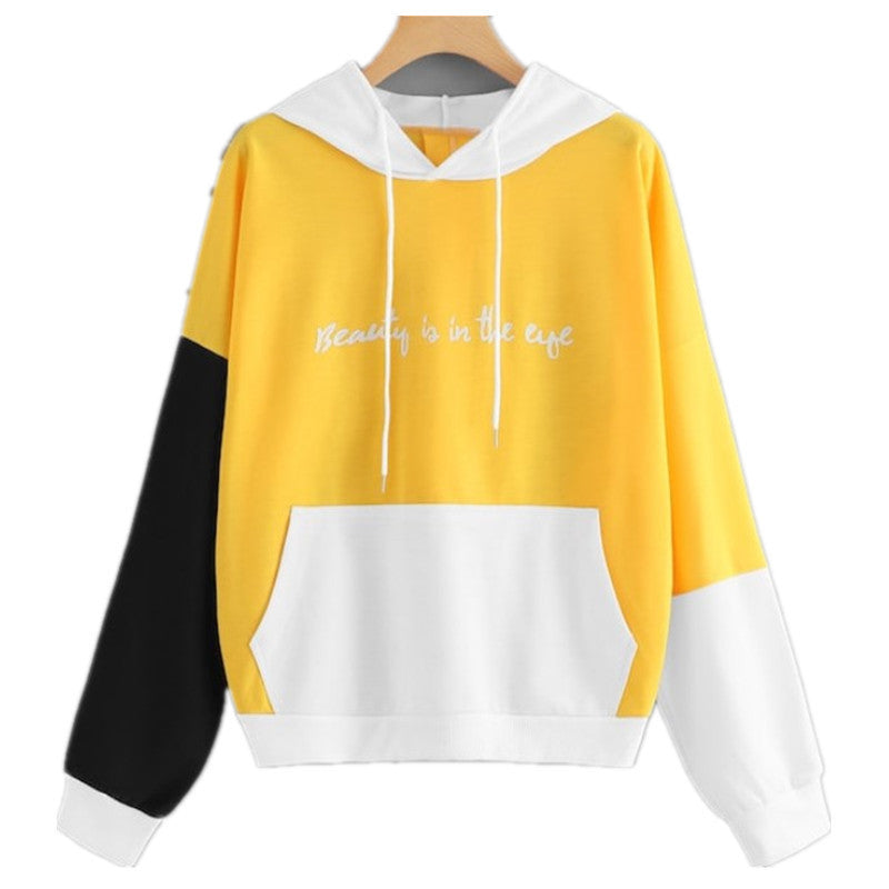 Explosiver Farblich passender Kapuzenpullover Damen