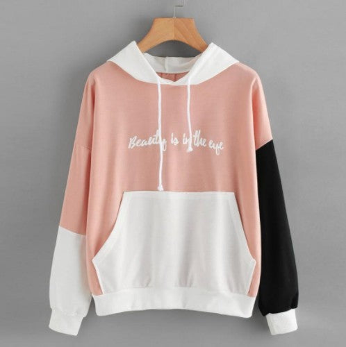 Explosiver Farblich passender Kapuzenpullover Damen
