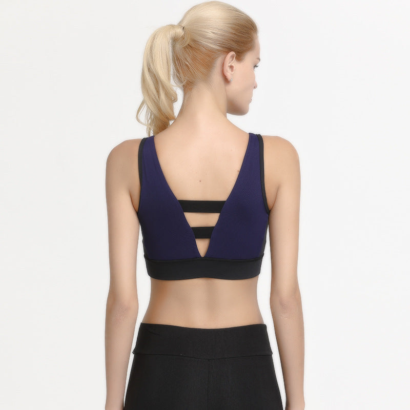 Doppelseitig tragbarer Sport-BH Damen Nicht-drahtlose Sportunterwäsche Laufen Fitness Yoga Kleidung