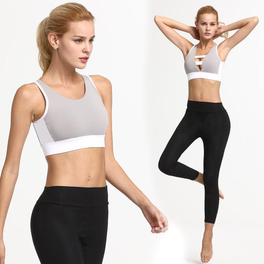 Doppelseitig tragbarer Sport-BH Damen Nicht-drahtlose Sportunterwäsche Laufen Fitness Yoga Kleidung