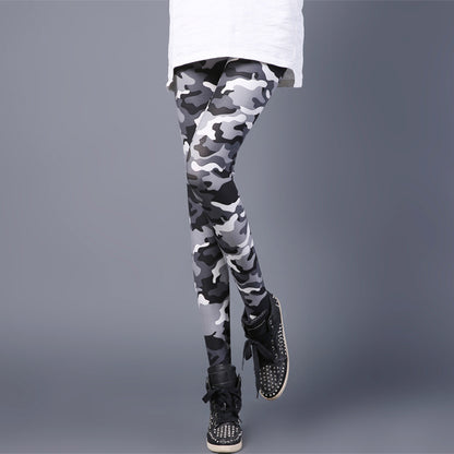 Leggings mit Camouflage-Print