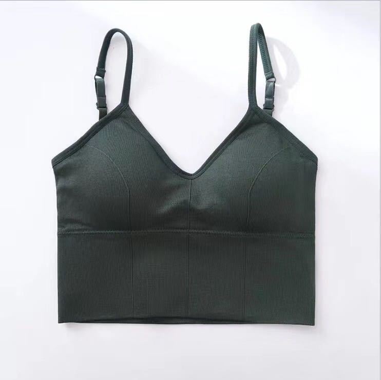 Baumwolle Sport Bhs Frauen Push-Up Solide Sport Bh Jogging