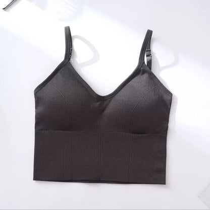Baumwolle Sport Bhs Frauen Push-Up Solide Sport Bh Jogging