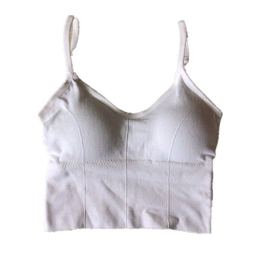 Baumwolle Sport Bhs Frauen Push-Up Solide Sport Bh Jogging