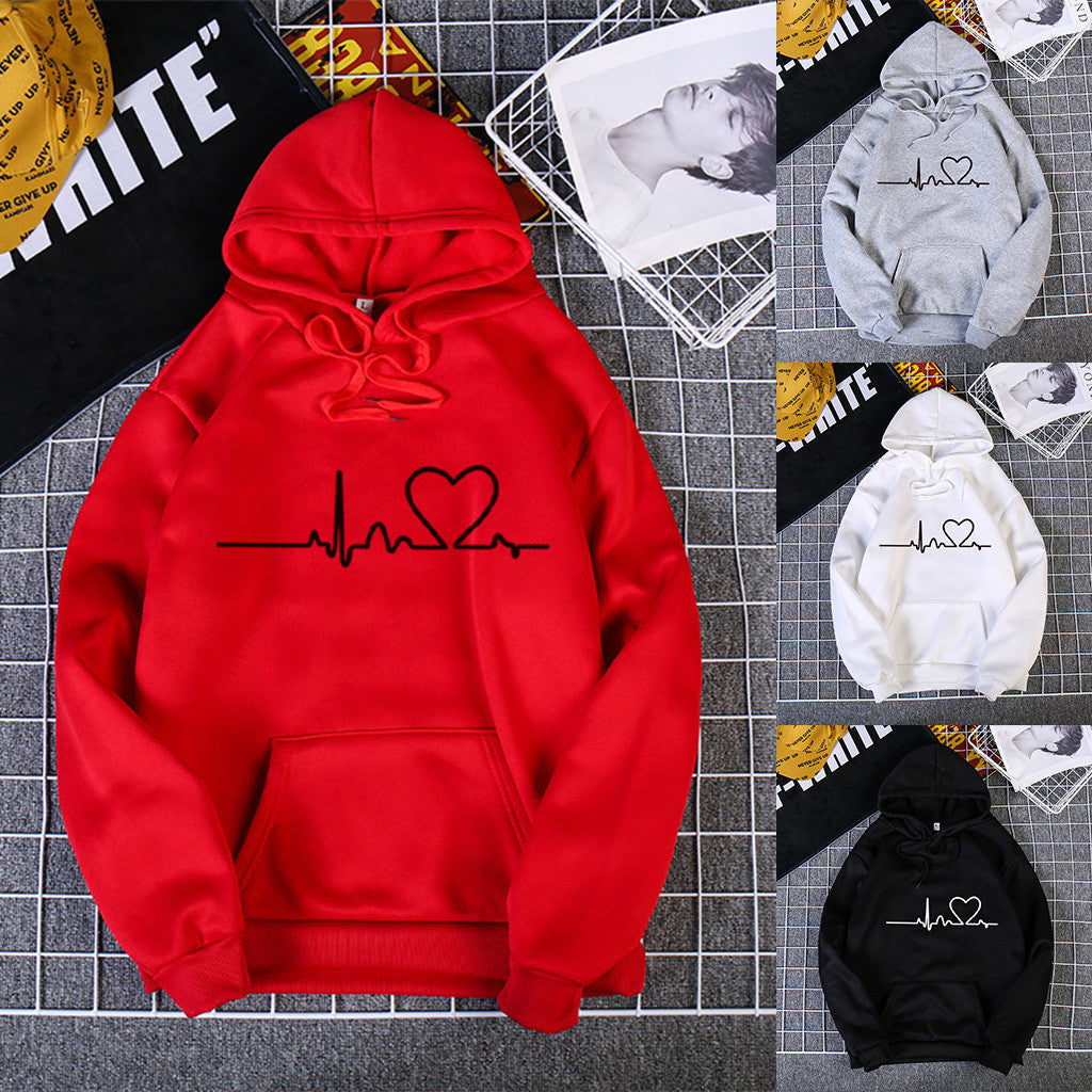 Lässiger Fleece-Hoodie in Übergröße, modischer Sport-Hoodie für Damen