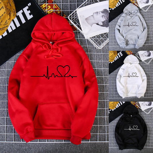 Lässiger Fleece-Hoodie in Übergröße, modischer Sport-Hoodie für Damen