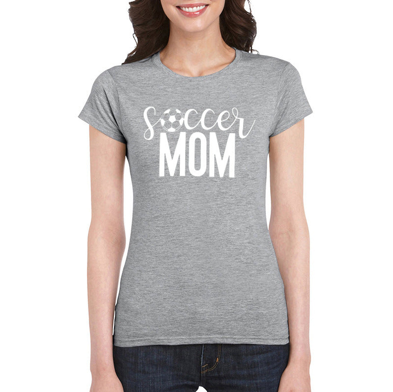 Soccer Mom T-Shirt Damen Fußball Fußball Print Spieltag Sport T-Shirt