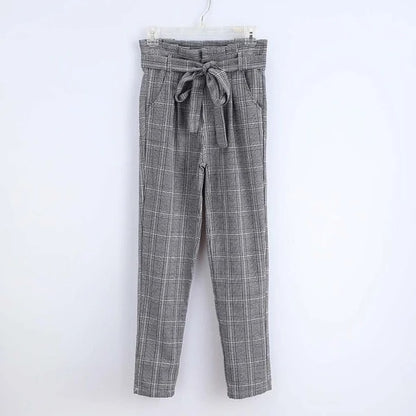 Lange Damenhose mit hoher Taille