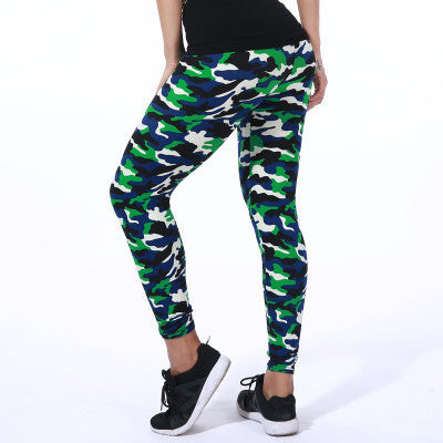 Leggings mit Camouflage-Print
