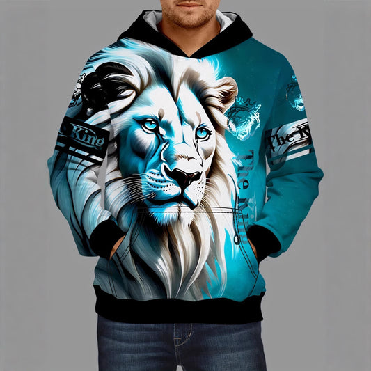 Vikings 3D Hoodie Herren – Lässiges Sweatshirt mit Kapuze für Frühling & Herbst
