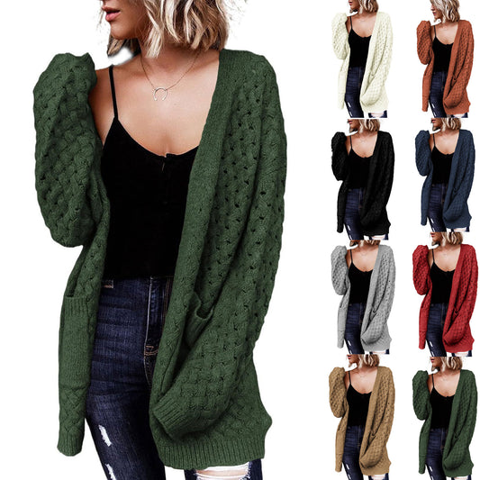 Gestrickter Cardigan Pullover Mantel für Damen