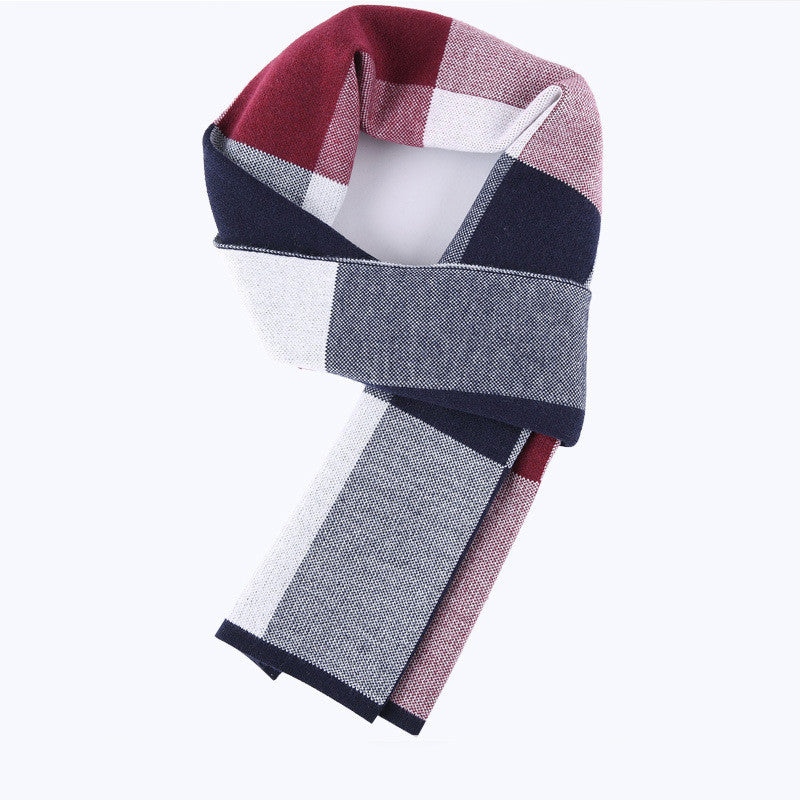 Herren Karo-Schal – Warmer Wollschal für den Winter