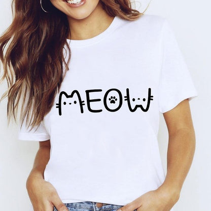 T-shirt Shirt Harajuku T-Shirts Für Frauen Tops Weißen Stern