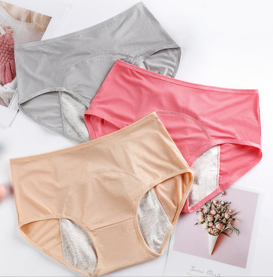 5 Stück Menstruationsunterwäsche für Damen, auslaufsichere Höschen