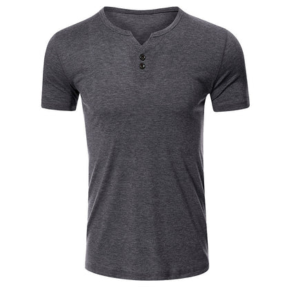 Herren Baumwoll-T-Shirt – Lockerer Schnitt, Kurzarm, Rundhals