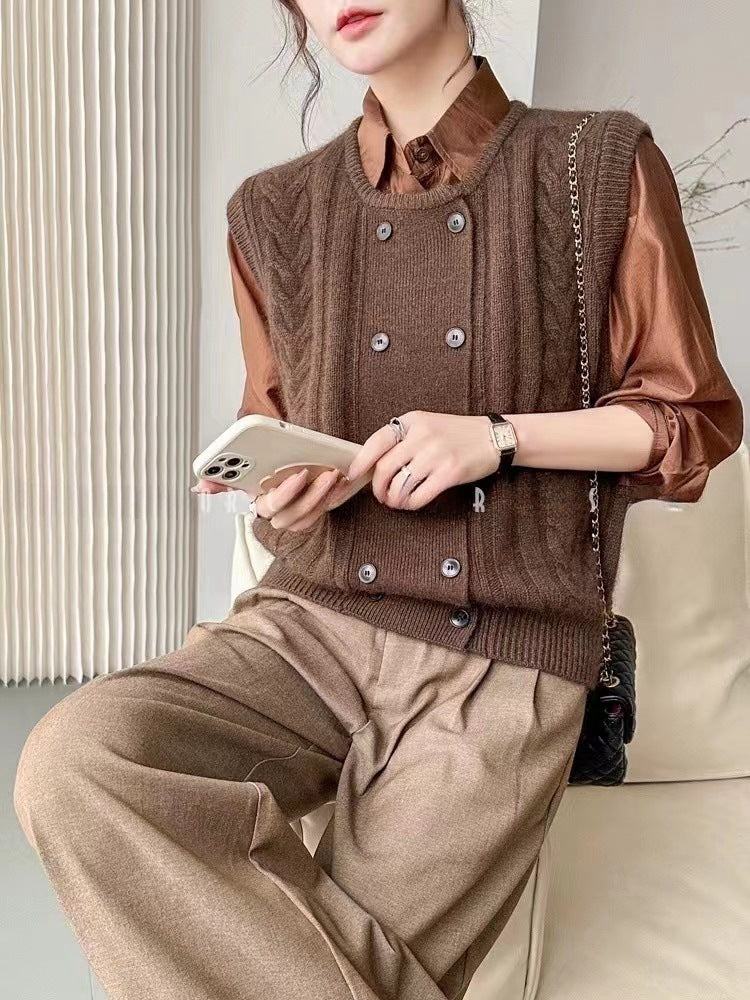 Chinesischen Stil Pullover Weste Strickjacke Frauen