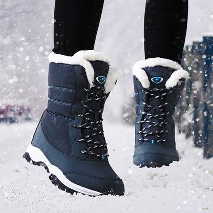 Schneestiefel Plüsch Warme Stiefeletten Für Damen Winterschuhe