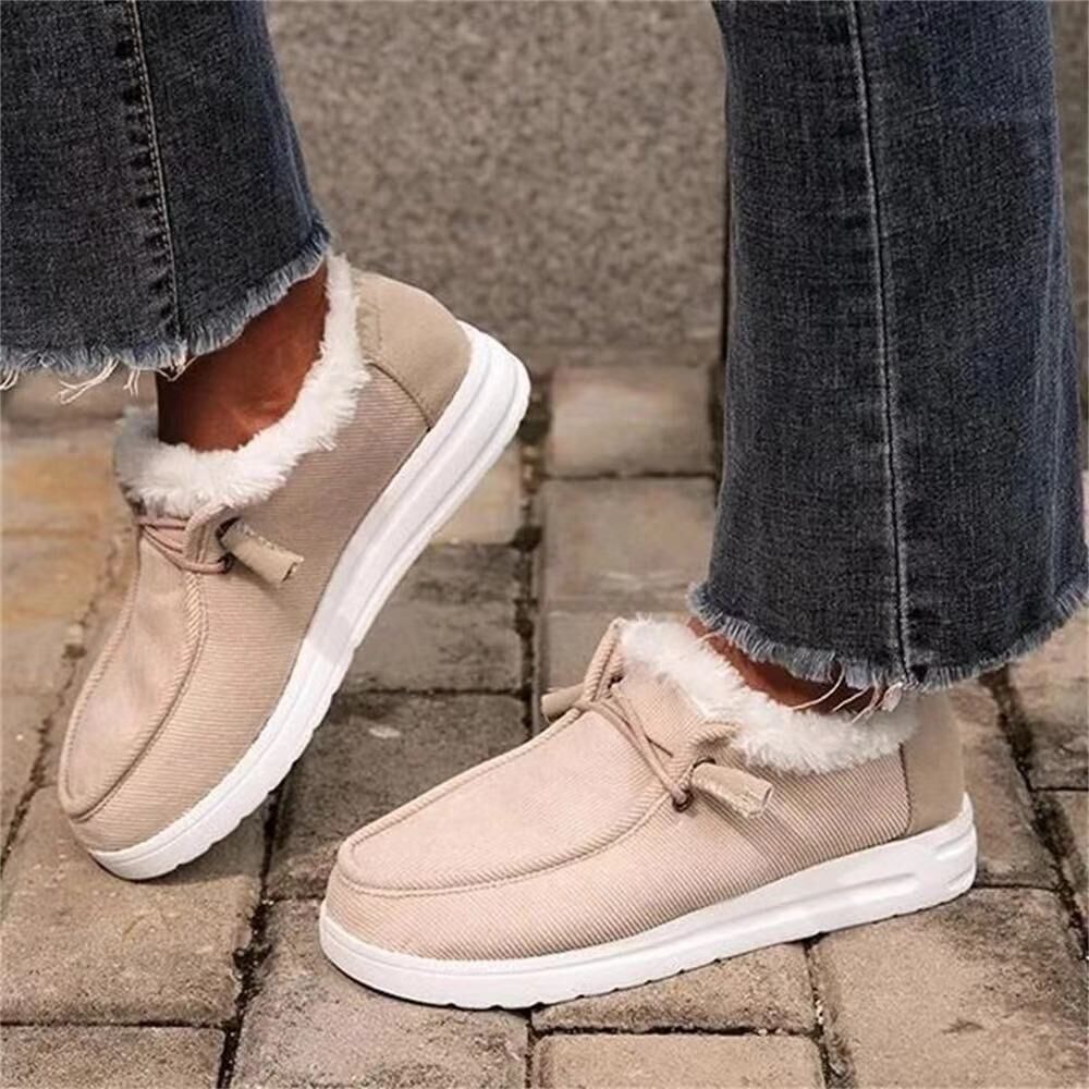 Schneestiefel Damen Warm Plüsch Stiefeletten Winterschuhe