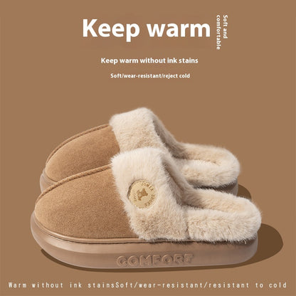 Neu Plüsch Hausschuhe Für Frauen Männer Winter Warme Hause Pantoffel Indoor Dicken sohlen