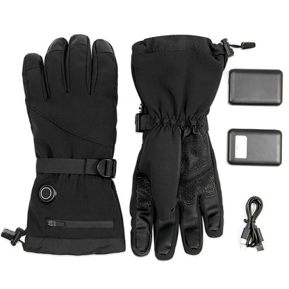 Beheizbare Motorradhandschuhe aus Schafsleder mit Touchscreen