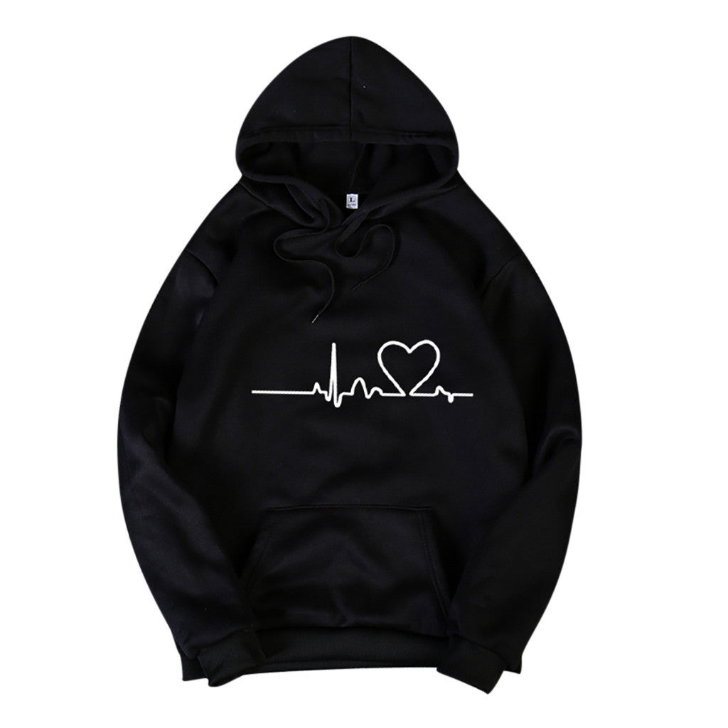 Lässiger Fleece-Hoodie in Übergröße, modischer Sport-Hoodie für Damen