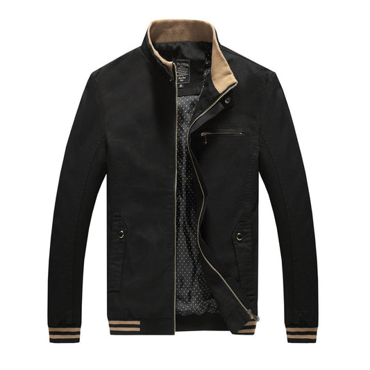 Herren Freizeitjacke aus reiner Baumwolle – Waschung | Frühling & Herbst Übergangsjacke