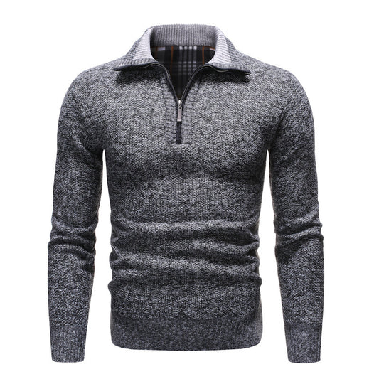 Herren Pullover mit Reverskragen – Figurbetonte Passform