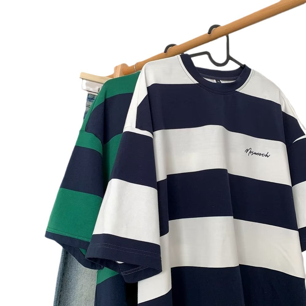 Locker geschnittenes Halbarm-Shirt im japanischen Stil – Ideal für den Sommer