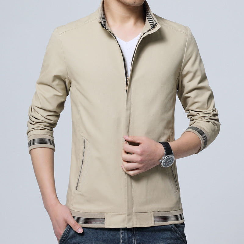 Herren Übergangsjacke aus reiner Baumwolle – Freizeitjacke für Frühling & Herbst