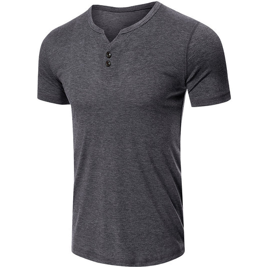 Herren Baumwoll-T-Shirt – Lockerer Schnitt, Kurzarm, Rundhals