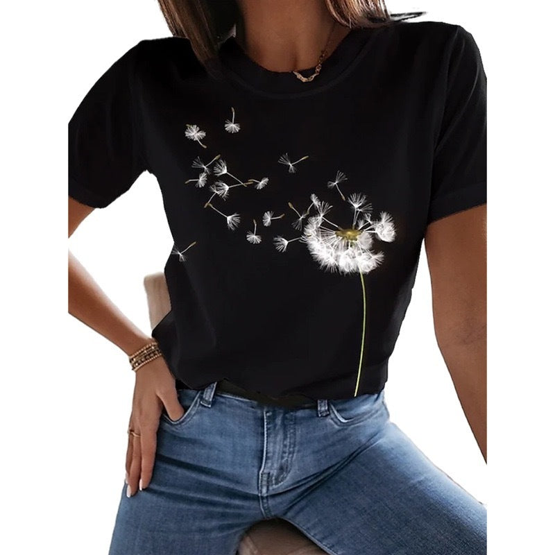 Kurzarm-T-Shirt für Damen