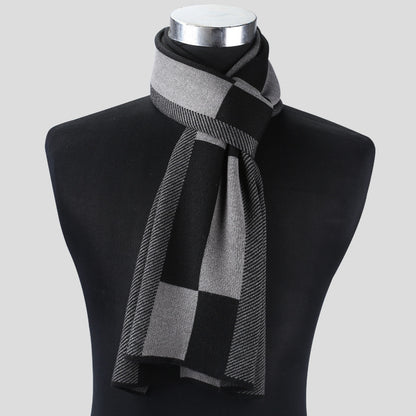 Karierter Herrenschal Strickschal