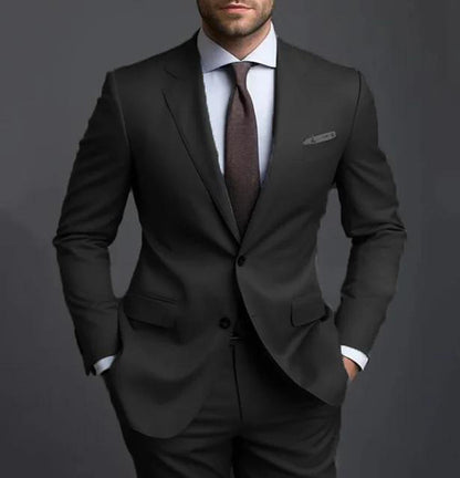 Herrenanzug Zweiteilig – Slim Fit Business Casual Anzug für Alltag & Anlass